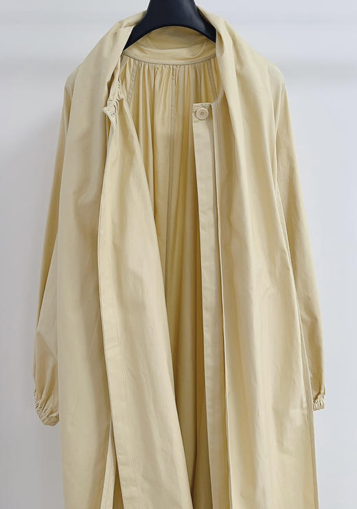 310-3 排他性独家圆正 设计感 helas蝴蝶结系带 风衣式连衣裙 商品图9