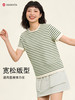 哈瓦塔小波浪宽松凉爽短袖H360116 商品缩略图2