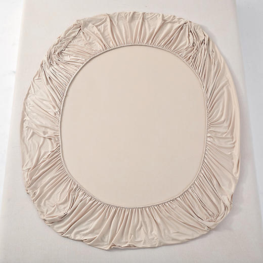 京帝【亚D同款针织云感床笠】5款自然色系，贴身舒适，不掉毛!不缩水!不褪色!母婴可用!超弹力皮筋360°全包围！#L 商品图5