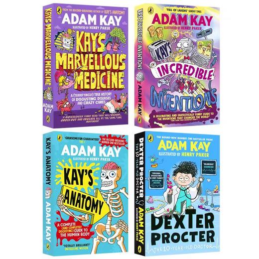 【赠原声音频】Adam Kay凯的神奇医学搞笑科普书4册 Kay's Anatomy/10-year-old doctor/Kay's Incredible Inventions 商品图0