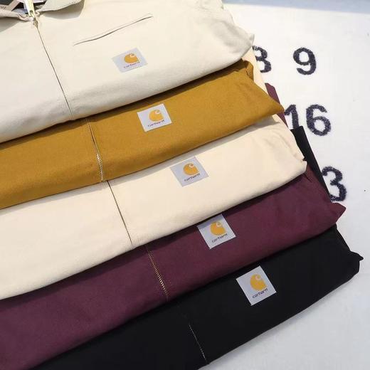 F031013水洗帆布男女同款结实牢靠耐穿耐磨时尚百搭工装夹克外套 商品图12