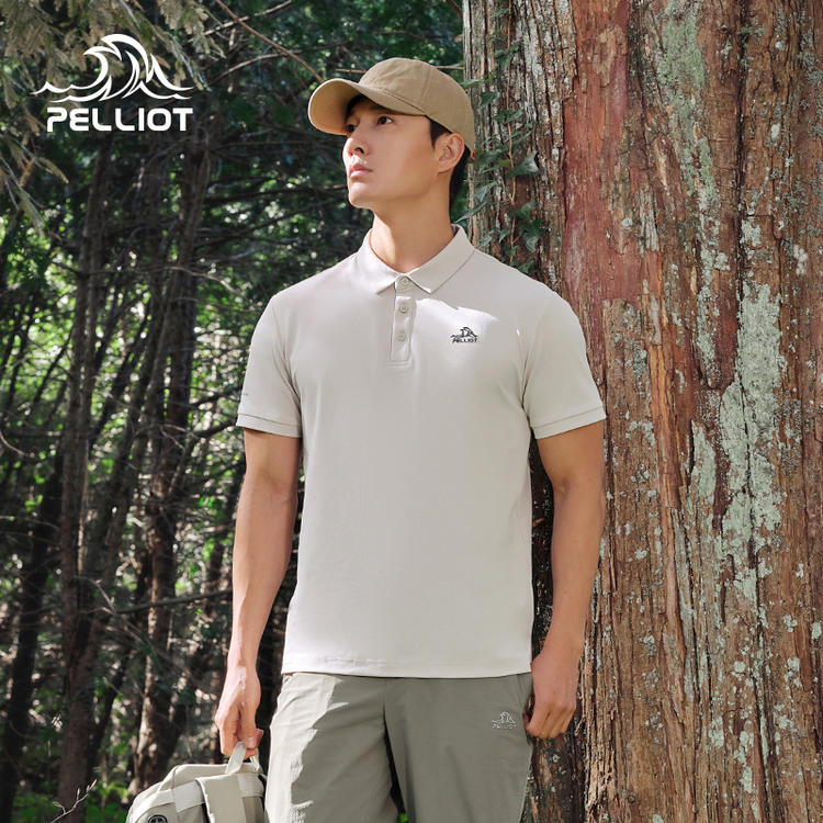 【经典款】伯希和户外速干Polo衫男夏季运动短袖轻薄透气商务T恤
