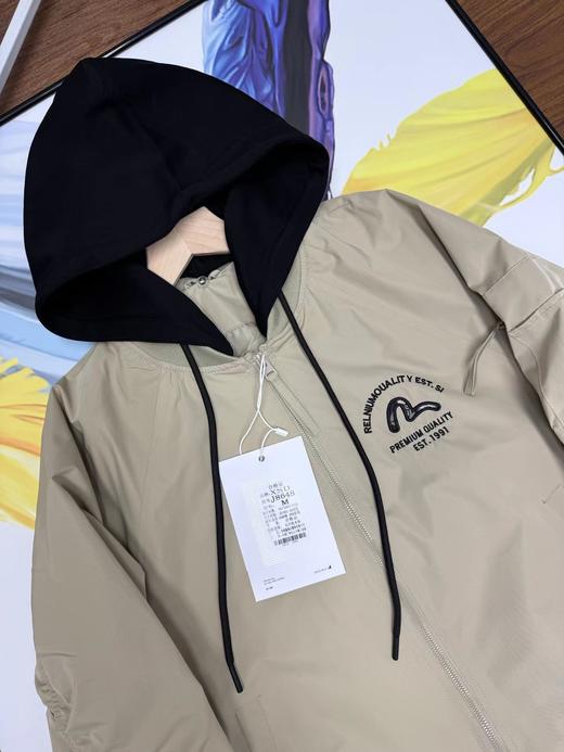 F031008刺绣假两件26SS新款浮刺绣青春洋溢层叠式休闲时尚连帽夹克外套 商品图10