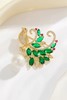 ESTACIA 贵气绿色锆石小鸟造型优雅胸针 21758 商品缩略图0
