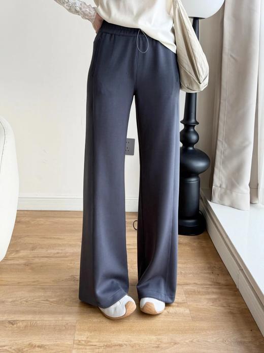 爆款品质货！空气感系列，抽绳松紧腰阔腿长裤  26G0309- 商品图0