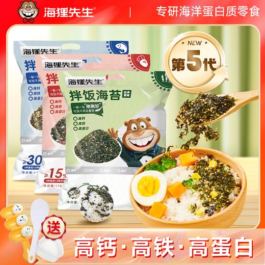 【赠拌饭神器摇摇乐+模具】海狸先生拌饭海苔110g*2袋多种口味可选 商品图0