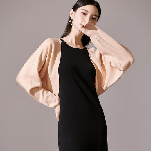 【30%羊毛针织开衫】25秋款短款披肩针织女式毛衣 商品图2