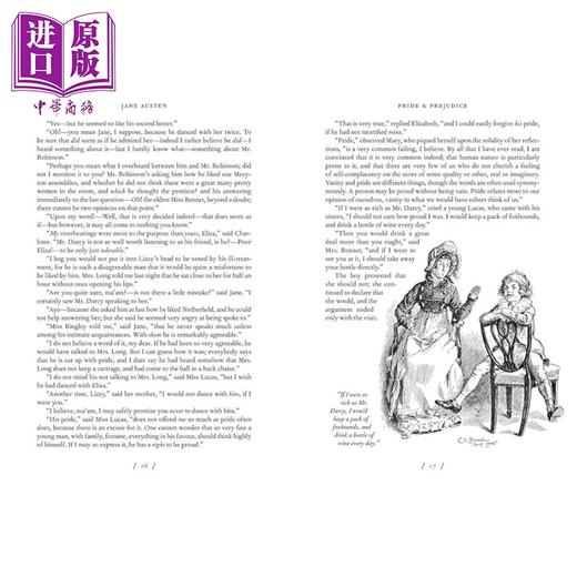 【中商原版】傲慢与偏见 查尔斯 E 布罗克插图本 英文原版 Pride and Prejudice Charles E Brock Jane Austen 商品图1