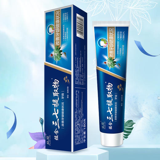 风采·改善牙龈健康状况牙膏180g含三七提取物（劲爽茶香）60123 商品图2
