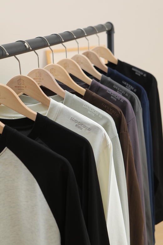 春日新光集 WOODSWOOL丛绒男装桑达尔长袖T恤 商品图6