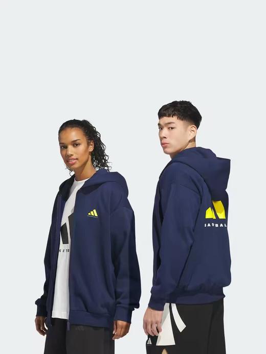 AD男女情侣款运动休闲连帽开衫针织卫衣外套 商品图2