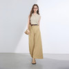 三彩2026夏季新款仿棉休闲裤高腰宽松直筒阔腿裤九分裤卷边M 商品缩略图2