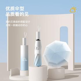 【超轻❗盐系渐变自动伞】全自动UPF50+黑胶渐变折叠伞晴雨两用女生便携防晒伞。rh