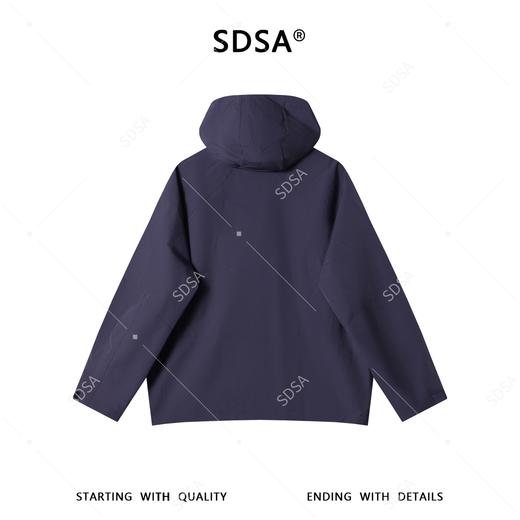 SDSA男装2026新款高贵轻奢时尚多口袋设计拉链立领连帽夹克外套潮 商品图4