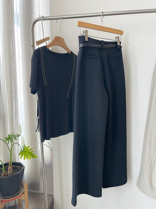 【通勤必入】噢蜜ooomeooo四面弹宽腿裤 商品图8