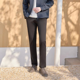 半身缘男裤 春季商务轻薄蚕丝透气简约休闲裤261201B10330175