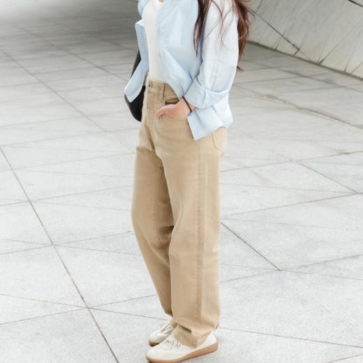 浅驼色牛仔裤|棉感亲肤，柔软不紧绷，百搭显瘦 商品图0
