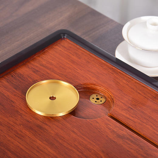 祥福璞玉现代简约高端竹制家用干泡台茶台茶具托盘茶海茶几茶盘 商品图2