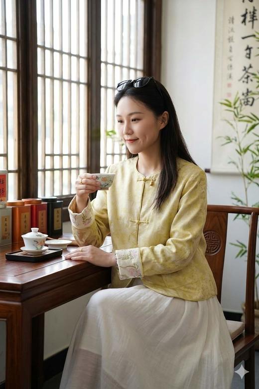 花墨染|中式盘扣卷袖外套 商品图0