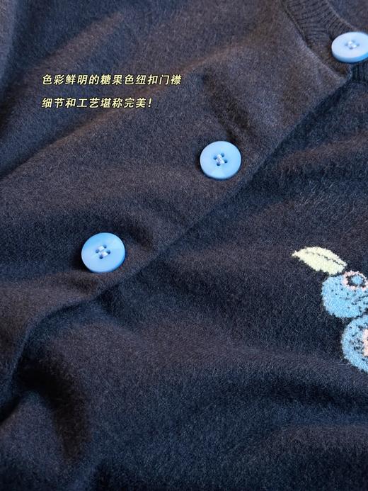 鄂*蓝莓刺绣藏蓝开衫/套头衫 商品图14