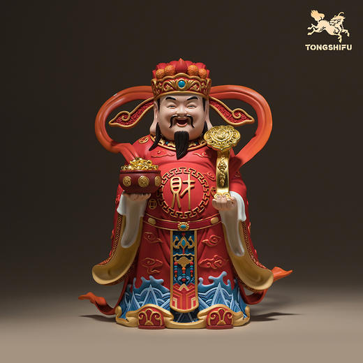 铜师傅《好运财君》吉祥招财财神爷书房办公室家居摆件开业礼品 商品图3