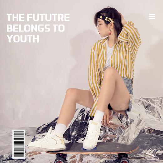 【清仓！89元任选2双！69元1双！众人所求的爆品回归！星光小白鞋高帮款！】Conamore匡默璀璨星辰高帮情侣系列 商品图2