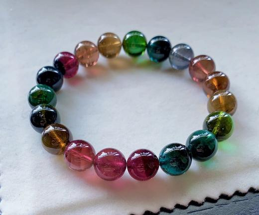 10.2mm老矿碧玺手串 商品图1