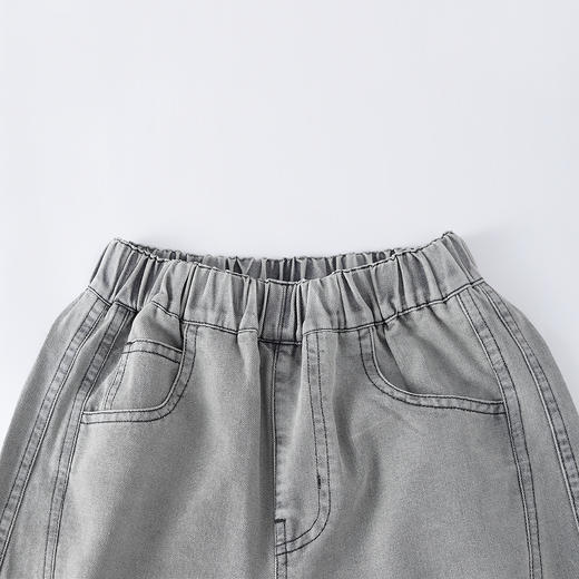 男童全腰牛仔中裤夏季新款安奈儿童装EB626746 商品图4