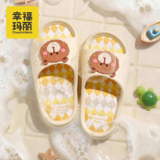 幸福玛丽 动物乐园儿童凉凉拖鞋 NY-6602 多色可选 夏季卡通可爱款式 软底轻便舒适 防滑耐磨 商品图5