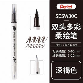 派通彩色双头柔绘笔SESW30C-T118