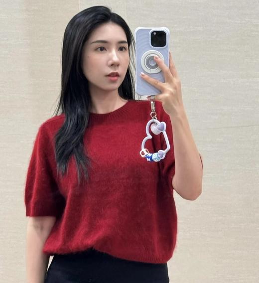 福利款！  重磅必入  康赛妮纯羊绒拉绒   中袖针织衫    100羊绒拉毛工艺 商品图0