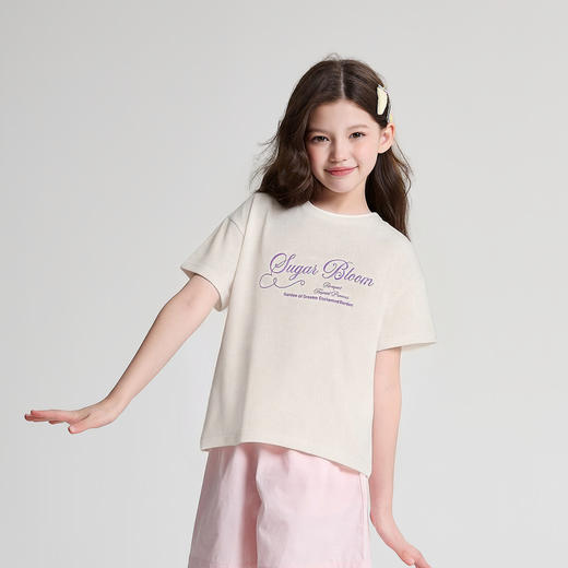 笛莎/Deesha 2026年夏季新款中童T恤图案T恤 商品图2