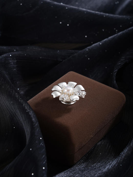 子佩集【花蕴和宁】珍珠惜王妃胸针【XXXZ255】八瓣花2602 商品图3