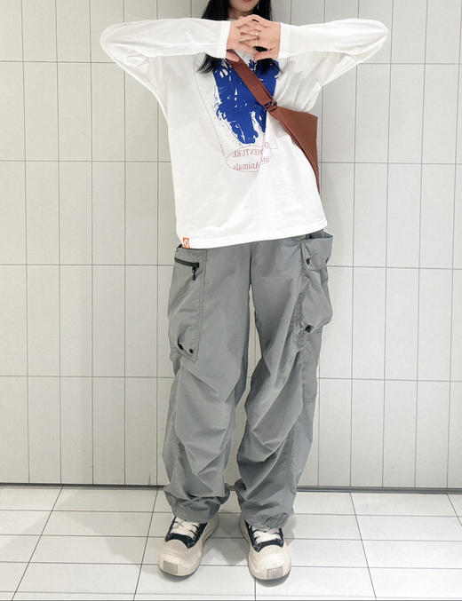 310-5 渠道货 素ran 男女款 时髦工装裤 户外休闲裤 我穿M 商品图3