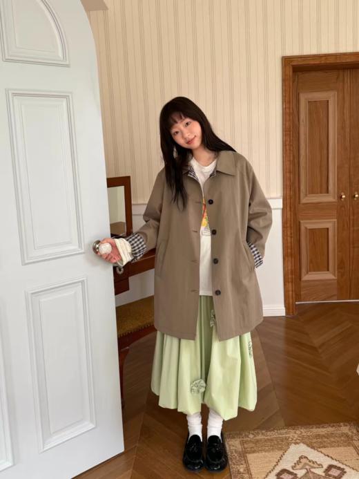 nothe Case布然/NC261807/「森野拼图」正反两穿棉锦风衣 商品图3