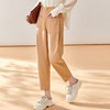 剩S/M/L 芳外新款高腰通勤休闲裤显瘦直筒西装裤女8T23CH0966 商品缩略图1