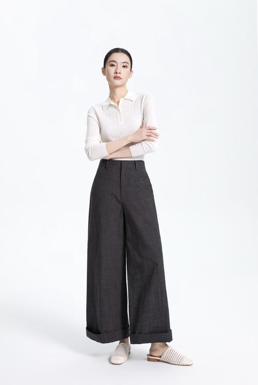 定制亚麻直筒裤 商品图5