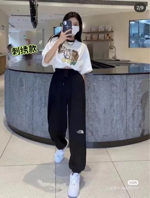 F031037春季新款户外舒适耐穿休闲运动刺绣卫裤长裤 商品图7