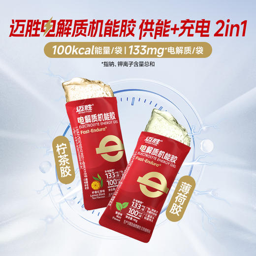 【新品预售】电解质能量胶40g  |  迈胜星球   红胶 能量胶 商品图0