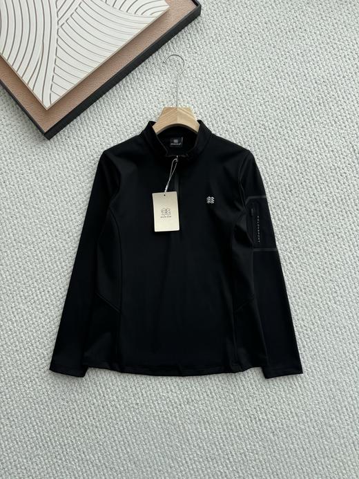 点此购买 可隆春秋季女士半拉链高弹长袖针织衫 qk 341839 商品图4