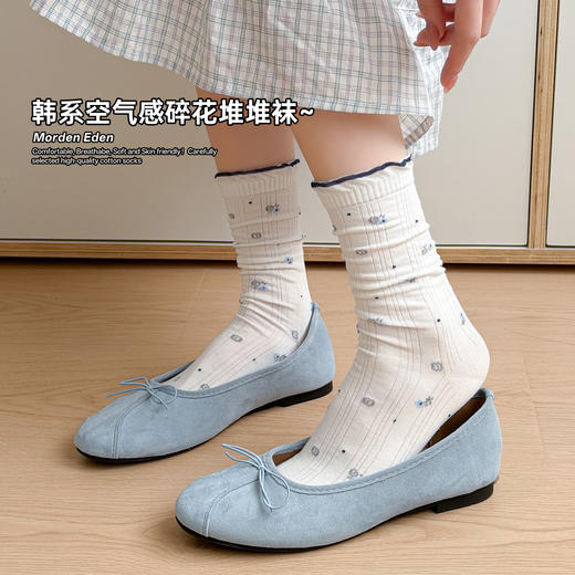 【云上泰富】&【壹半麦合】波点复古碎花中筒袜 吊牌价:149元 活动价:39元 商品图6