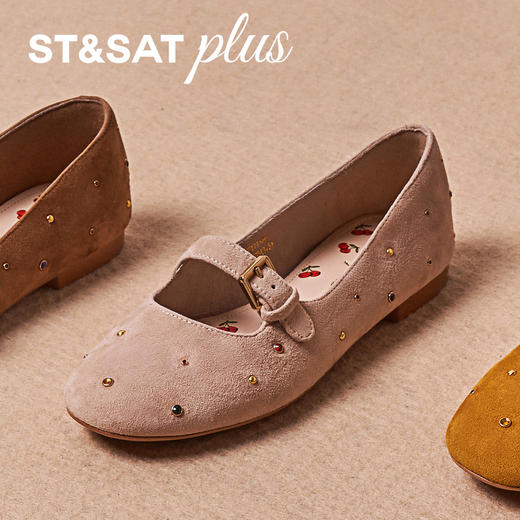 星期六26春新款彩钉镂空一字玛丽珍SSE1111067 商品图7