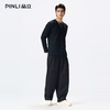 PINLI品立2026春季新款男士圆领百搭纯色打底上衣长袖T恤青年潮牌GD262111029 商品缩略图1