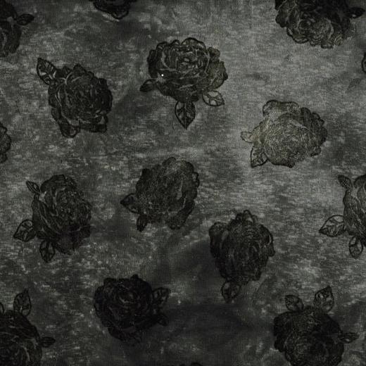 26T120SDSA男装2026新款高贵轻奢时尚扎染植绒花卉圆领长袖T恤百搭简约 商品图3