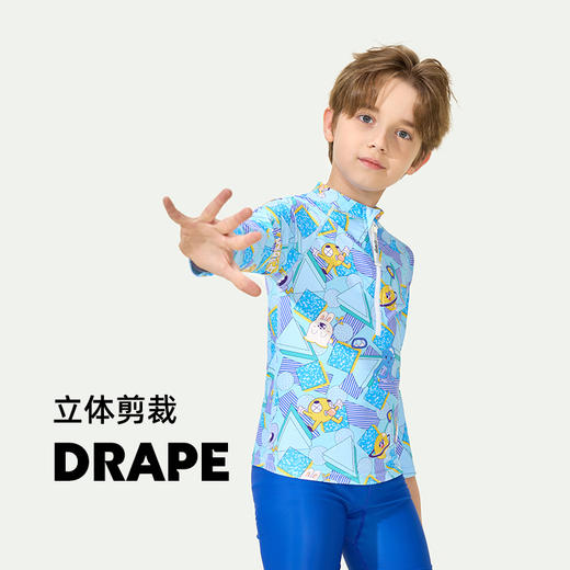 清仓速抢！【儿童泳衣丨oribigo泳衣泳袍大合集】面料亲肤舒适，有效阻隔紫外线，大面积保护娇嫩肌肤，紧密缝线，做工精致，大动作无束缚，海边度假，游泳均可穿~ 商品图2