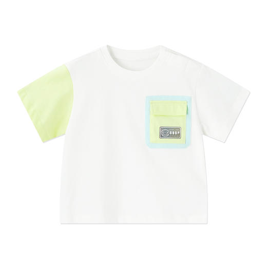 [驱蚊抗菌]bduck小黄鸭童装男童T恤宝宝短袖夏装纯棉儿童上衣薄款90-150 BF2701095 商品图3