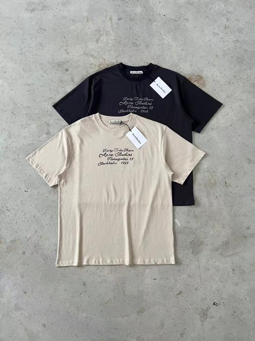 【2fz1】26新款情侣复古风字母印花短袖T恤！！ 商品图1