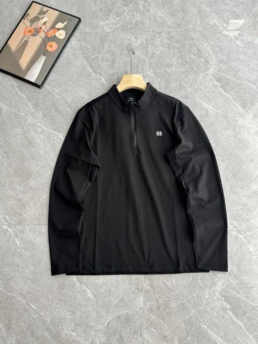 F031048吸湿速干T恤S-Functional男女半拉链长袖速干衣 商品图3