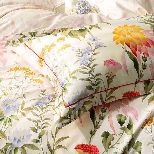 【代发】140支 迷醉的滇池 波斯花园 蓝铂四件套纯棉（尺寸为被罩尺寸） 商品图4