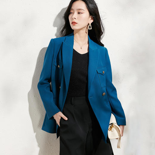 【立体裁剪拼接单西】春季新款工装风女式西服 商品图1